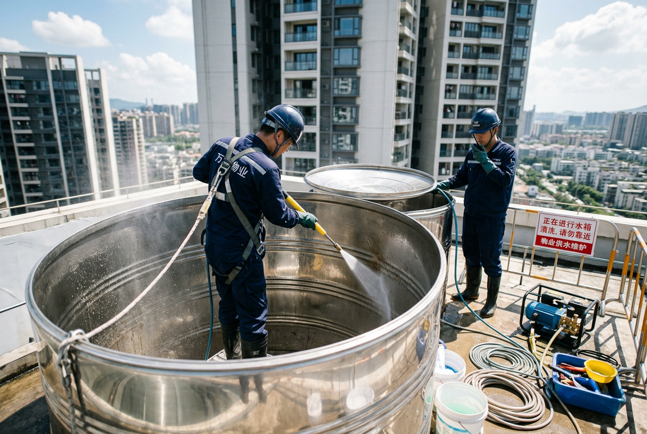 不锈钢水箱清洗消毒方法与流程