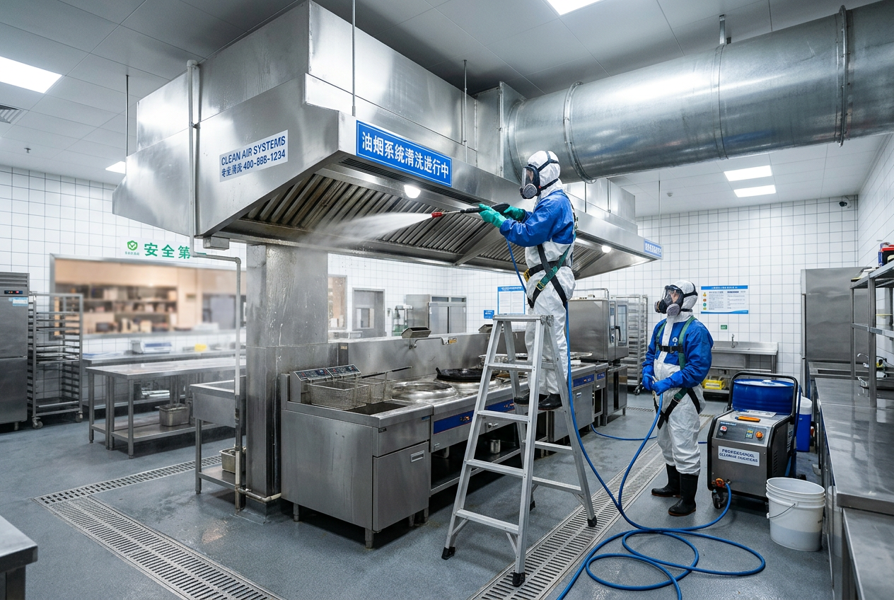 杭州餐饮油烟管道清洗价格参考：2026年费用明细